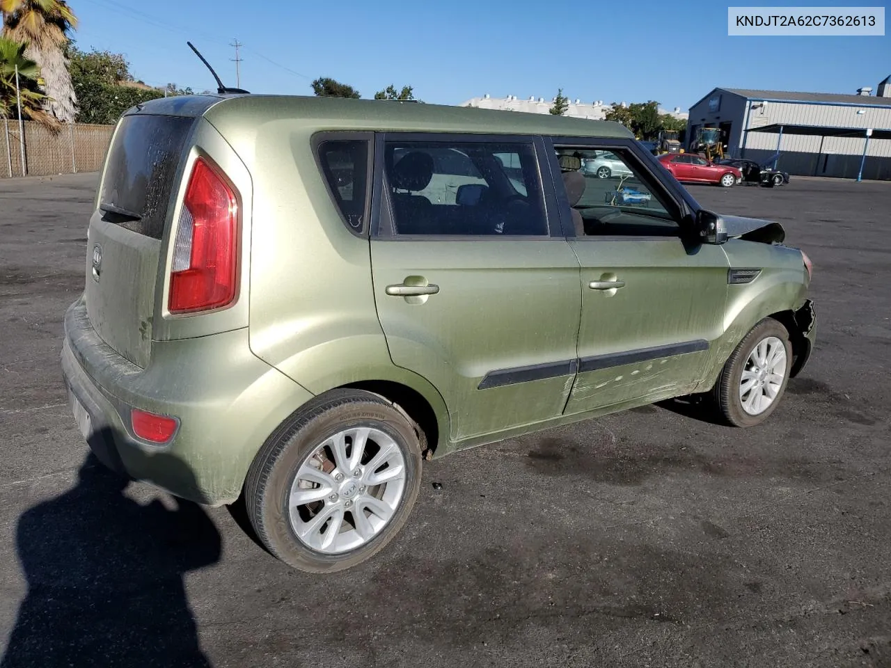 2012 Kia Soul + VIN: KNDJT2A62C7362613 Lot: 76330014