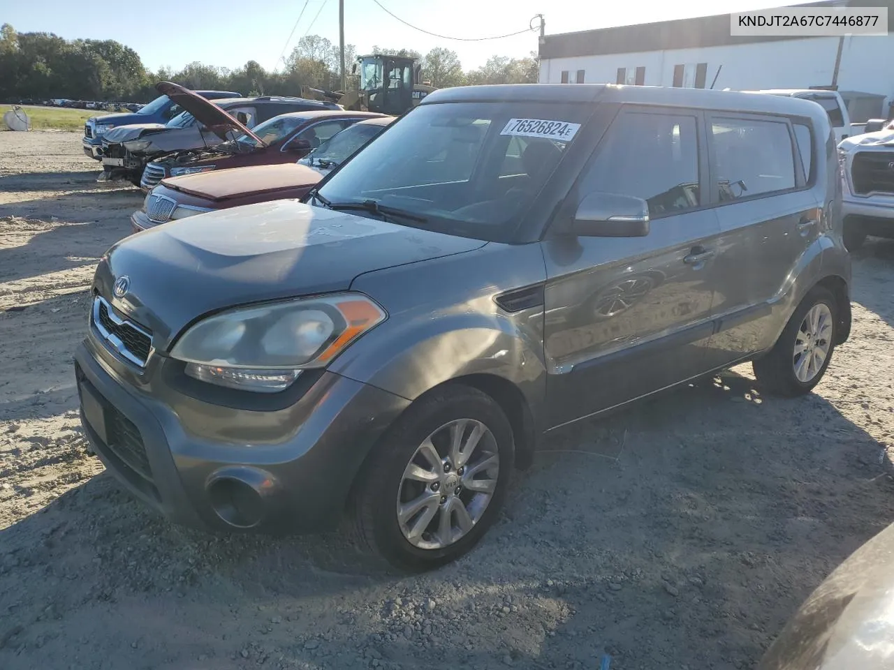 2012 Kia Soul + VIN: KNDJT2A67C7446877 Lot: 76526824