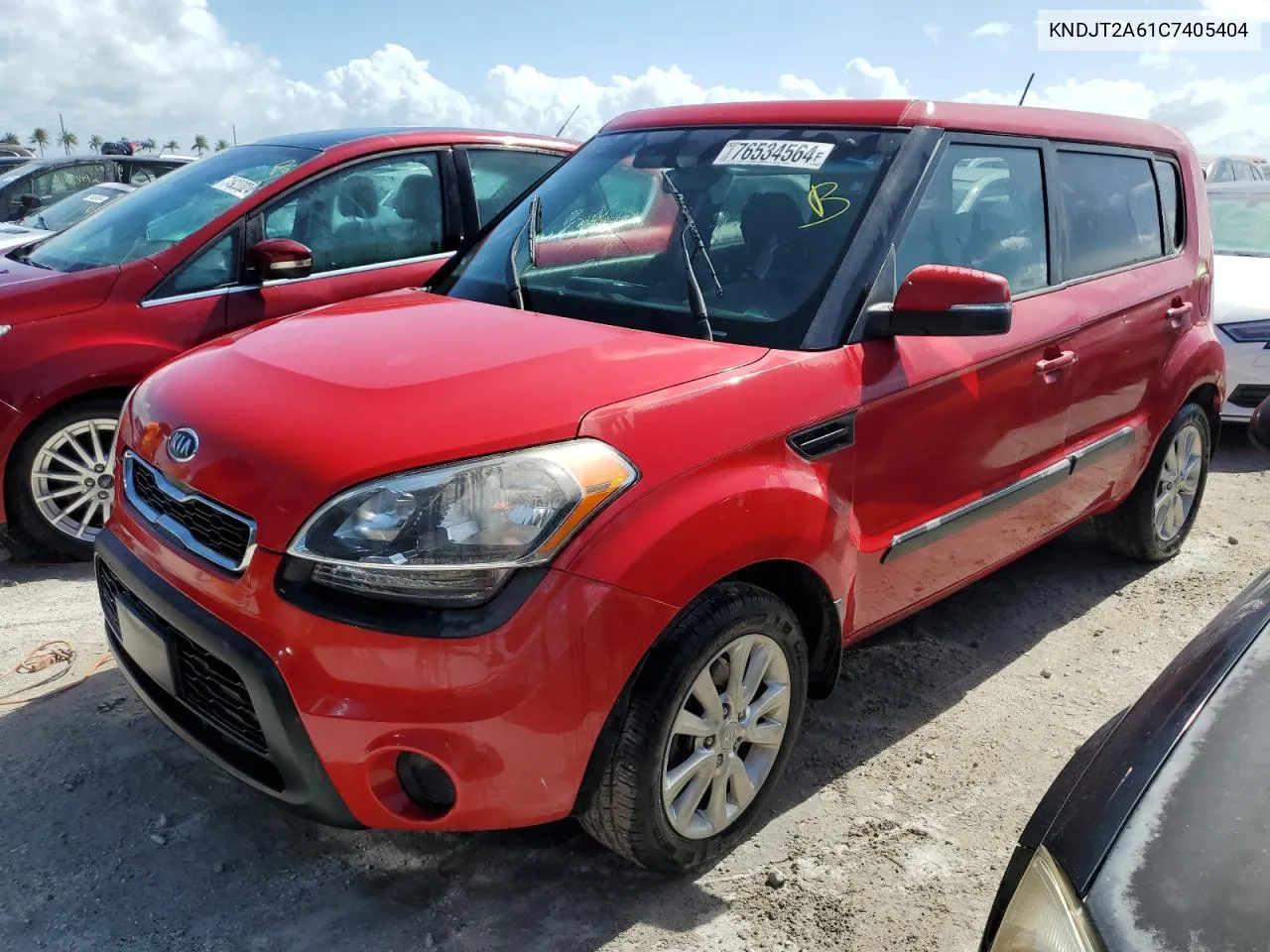 2012 Kia Soul + VIN: KNDJT2A61C7405404 Lot: 76534564