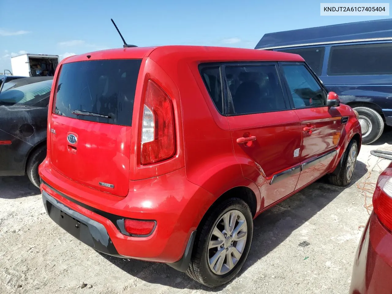 2012 Kia Soul + VIN: KNDJT2A61C7405404 Lot: 76534564