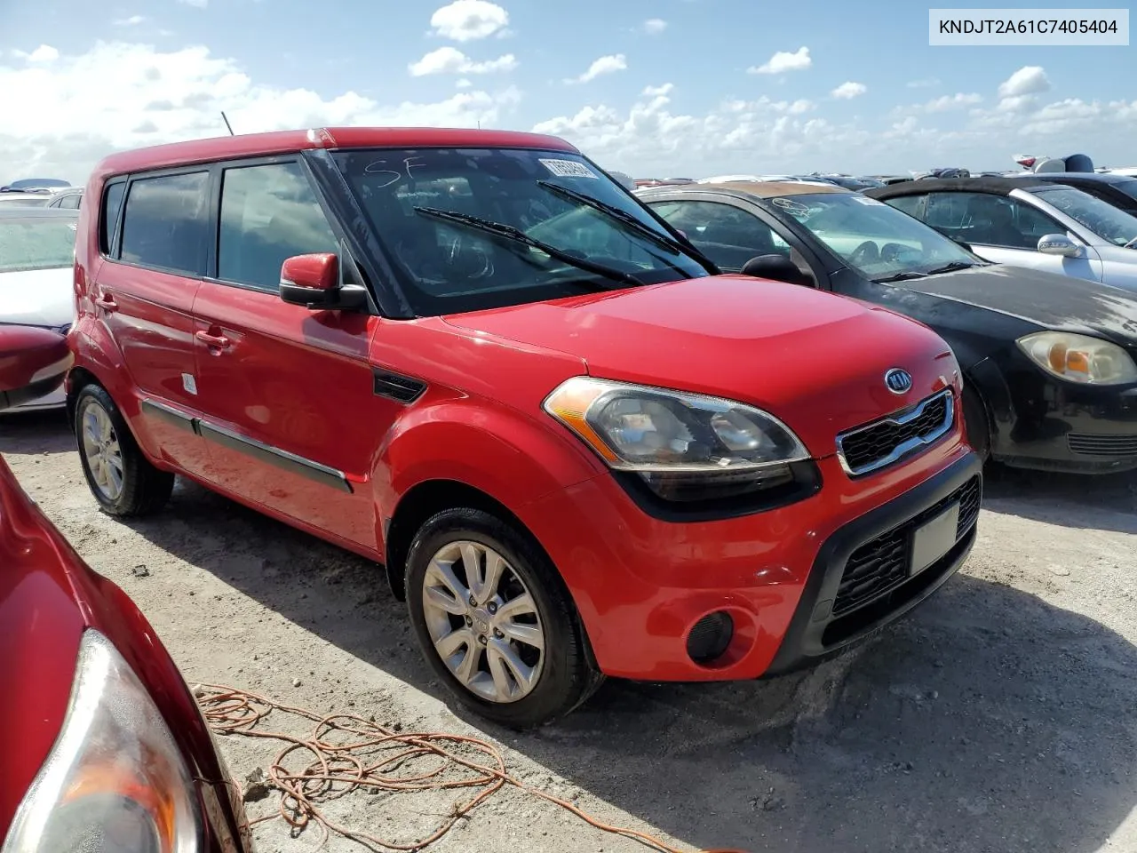 2012 Kia Soul + VIN: KNDJT2A61C7405404 Lot: 76534564