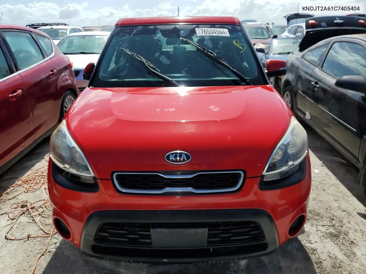 2012 Kia Soul + VIN: KNDJT2A61C7405404 Lot: 76534564