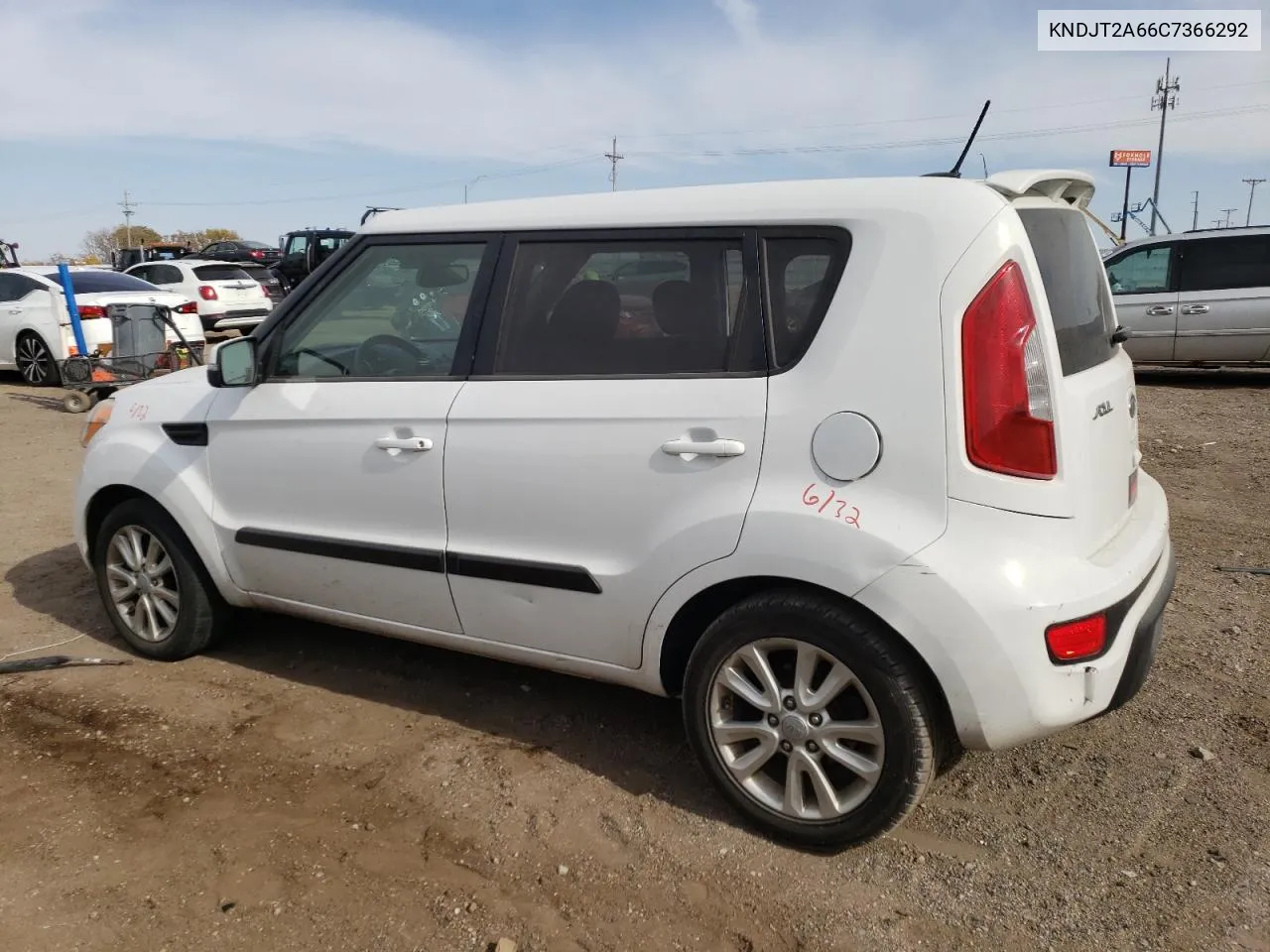 2012 Kia Soul + VIN: KNDJT2A66C7366292 Lot: 76585144