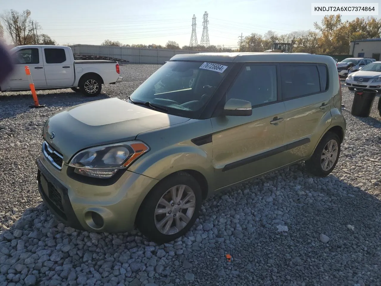 2012 Kia Soul + VIN: KNDJT2A6XC7374864 Lot: 76725664