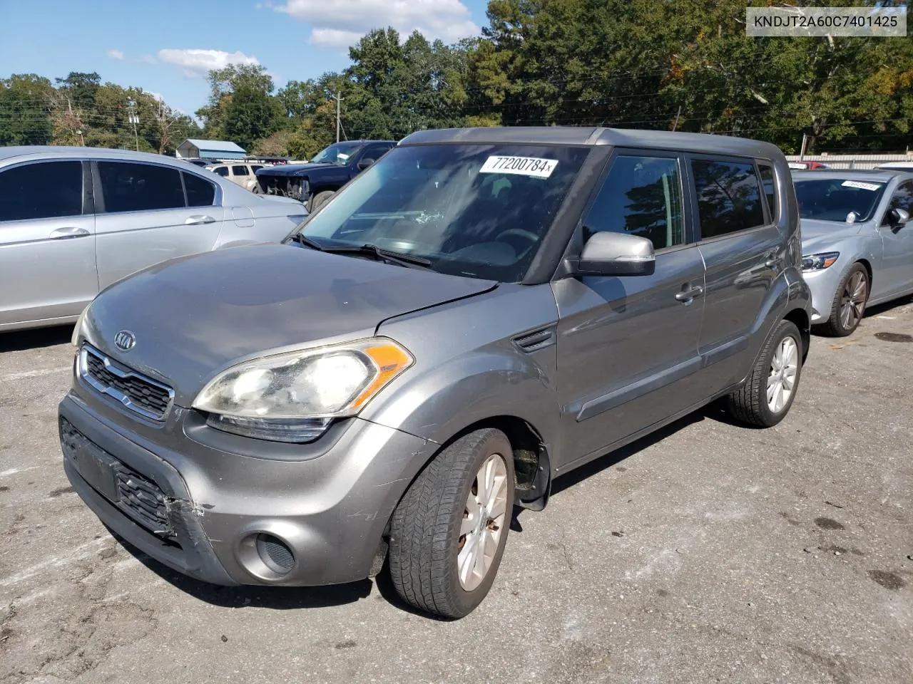 2012 Kia Soul + VIN: KNDJT2A60C7401425 Lot: 77200784