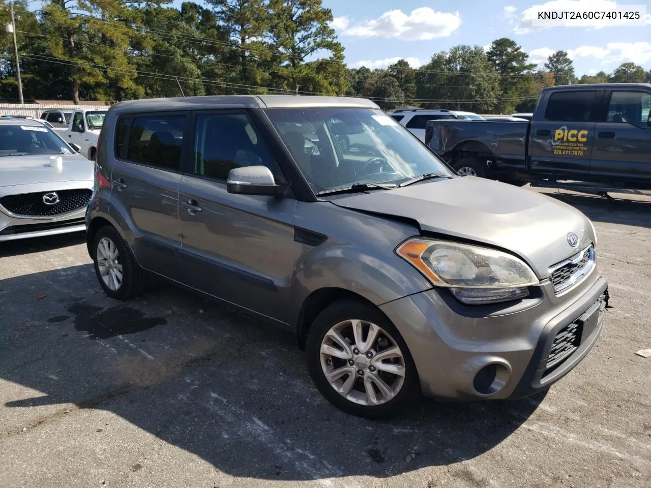 2012 Kia Soul + VIN: KNDJT2A60C7401425 Lot: 77200784