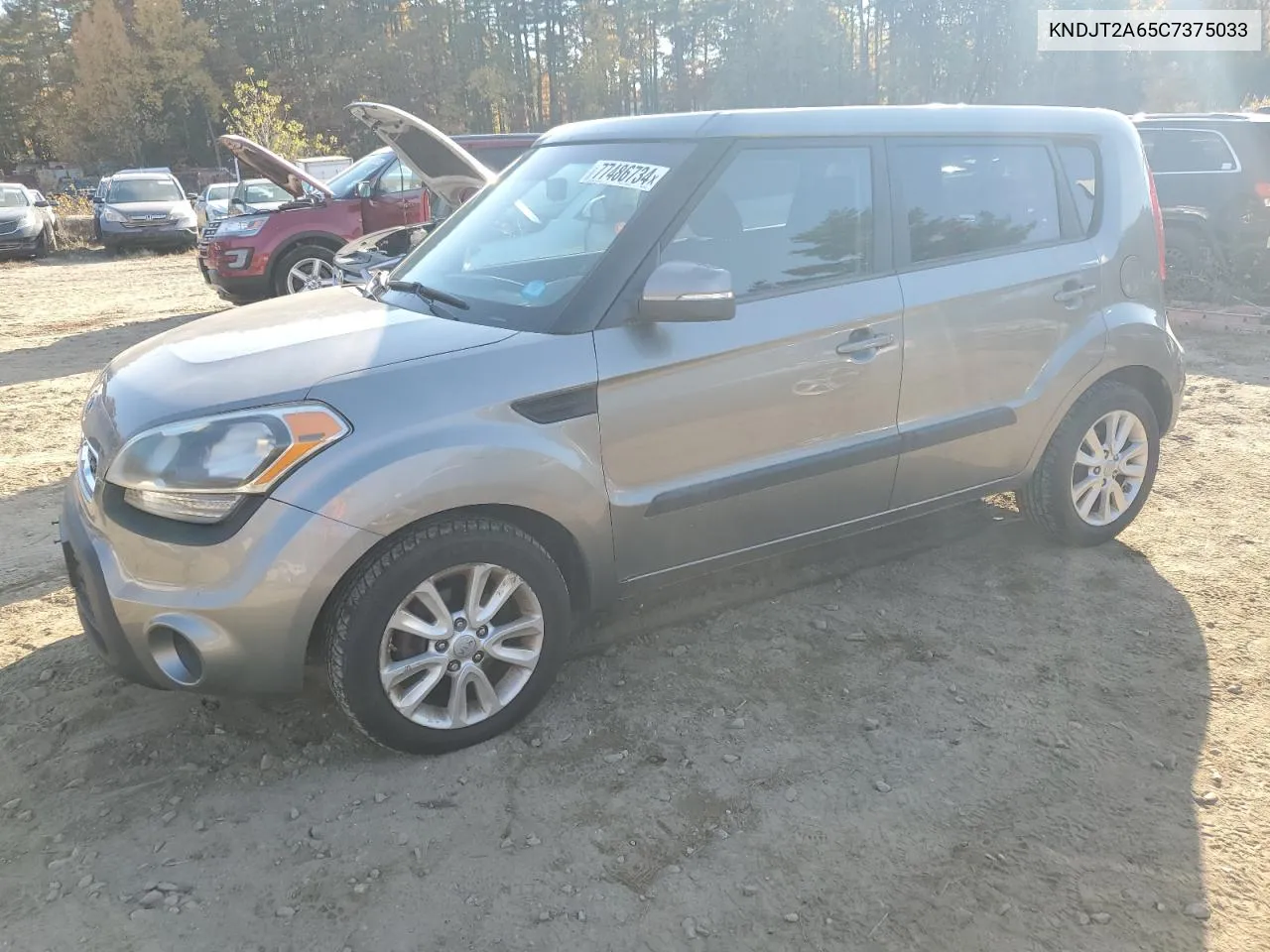 2012 Kia Soul + VIN: KNDJT2A65C7375033 Lot: 77486734