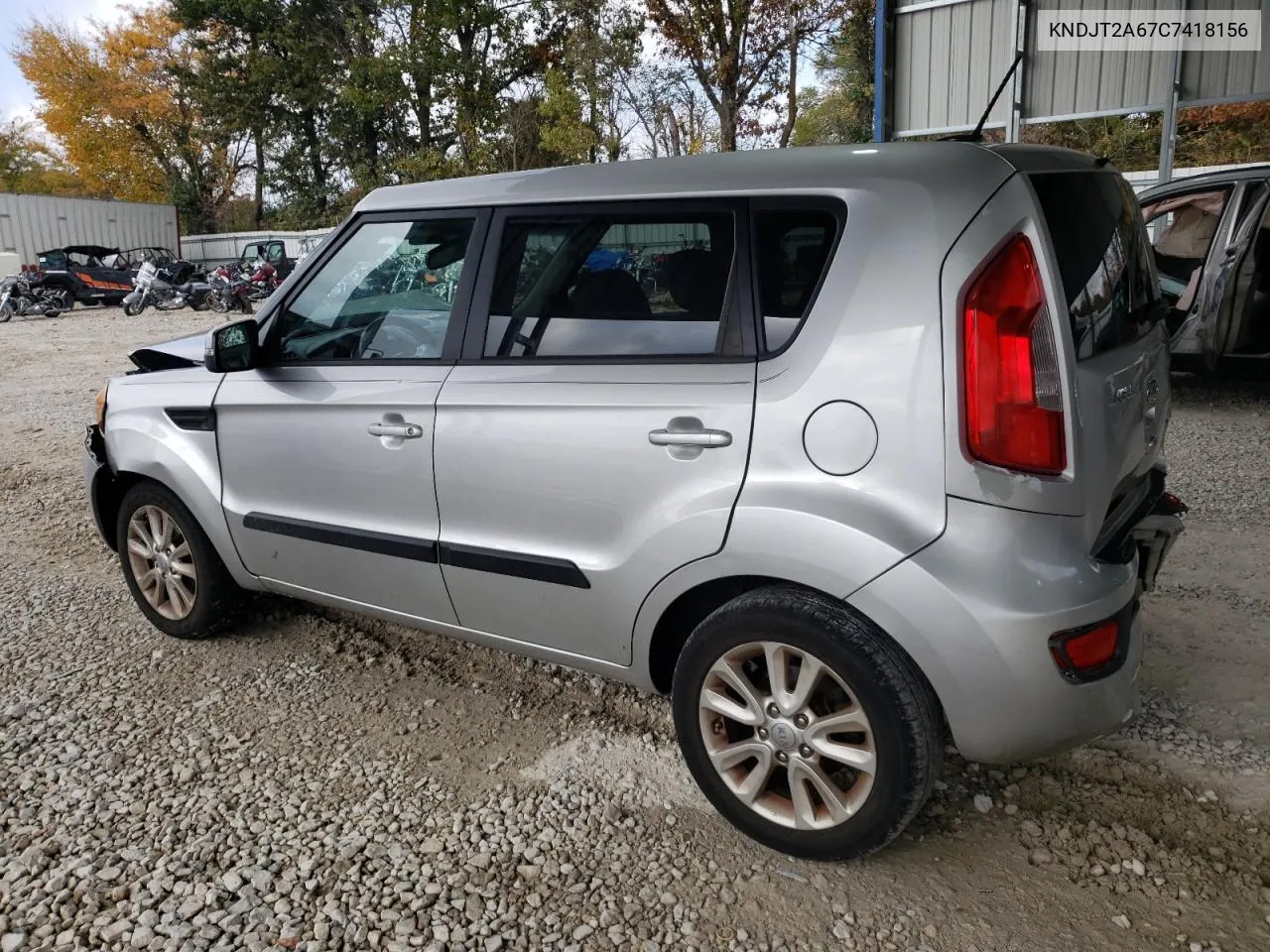 2012 Kia Soul + VIN: KNDJT2A67C7418156 Lot: 77680394