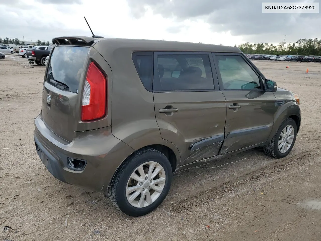 2012 Kia Soul + VIN: KNDJT2A63C7378920 Lot: 78166374