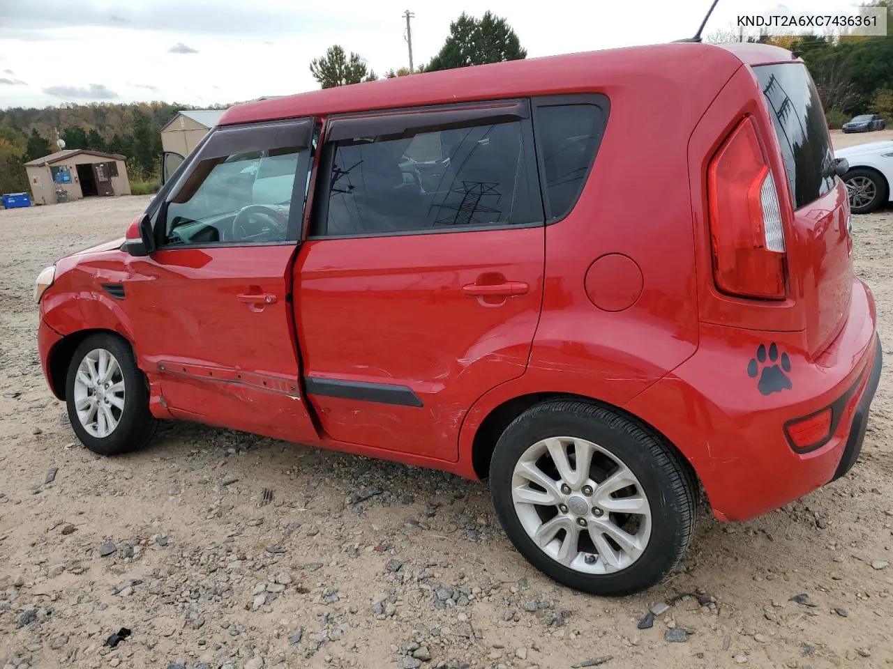 2012 Kia Soul + VIN: KNDJT2A6XC7436361 Lot: 78859974