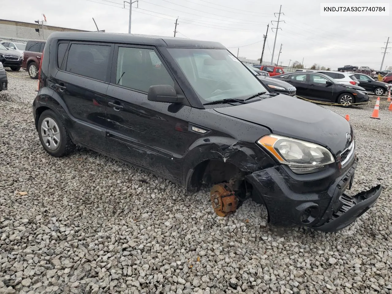 2012 Kia Soul VIN: KNDJT2A53C7740784 Lot: 79614144