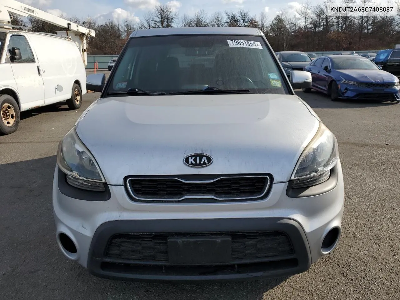 2012 Kia Soul + VIN: KNDJT2A68C7408087 Lot: 79651854