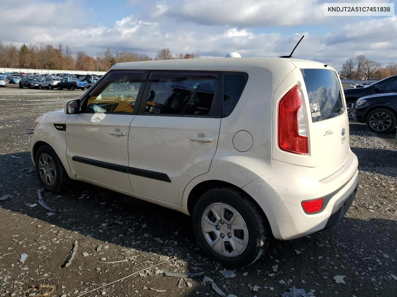 2012 Kia Soul VIN: KNDJT2A51C7451838 Lot: 80052694