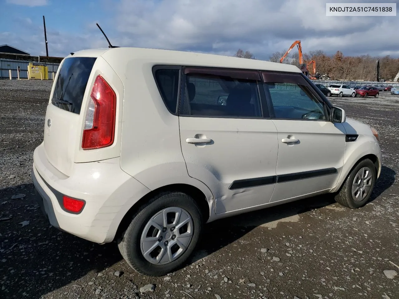 2012 Kia Soul VIN: KNDJT2A51C7451838 Lot: 80052694