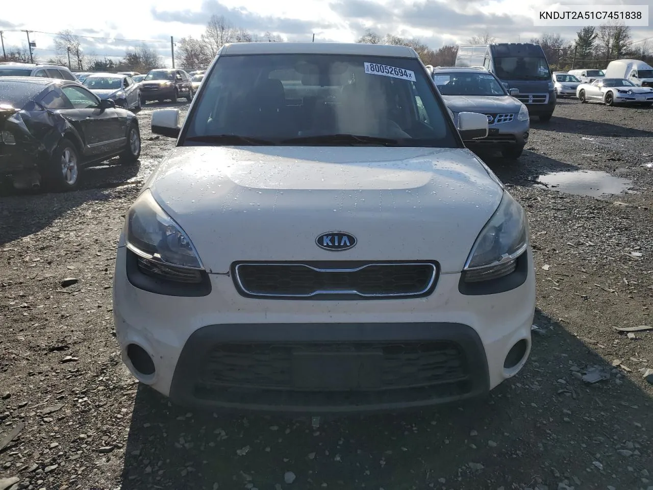 2012 Kia Soul VIN: KNDJT2A51C7451838 Lot: 80052694