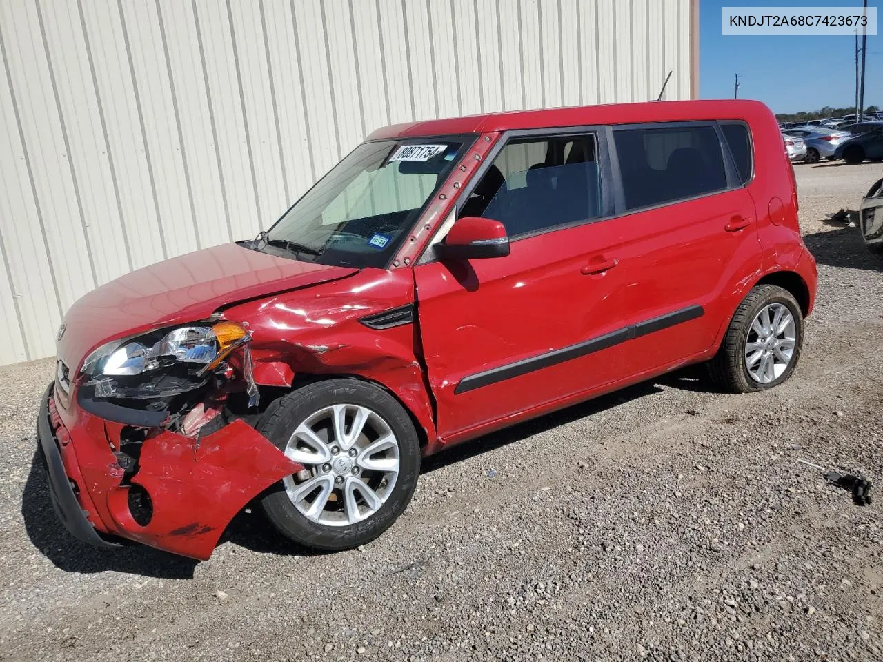 2012 Kia Soul + VIN: KNDJT2A68C7423673 Lot: 80871754