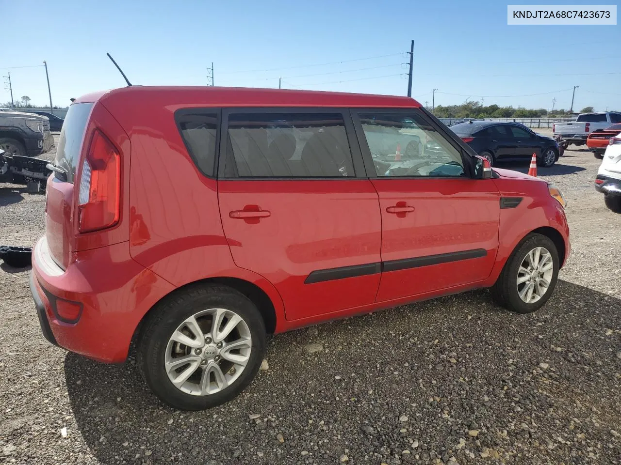 2012 Kia Soul + VIN: KNDJT2A68C7423673 Lot: 80871754