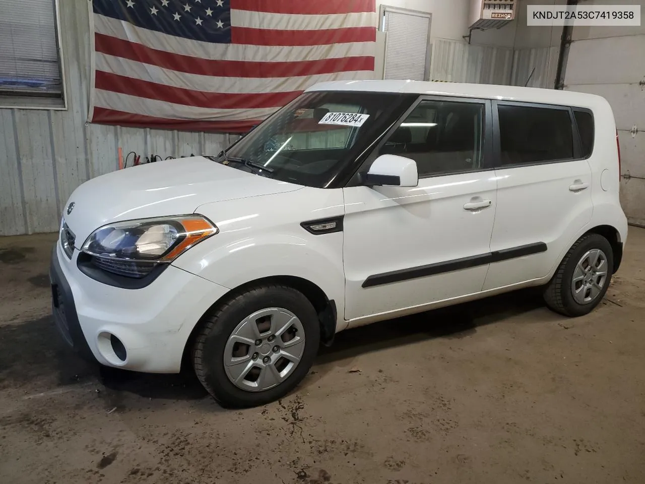 2012 Kia Soul VIN: KNDJT2A53C7419358 Lot: 81076284