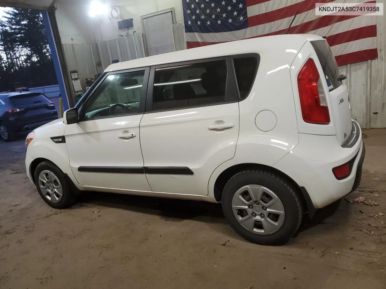 2012 Kia Soul VIN: KNDJT2A53C7419358 Lot: 81076284