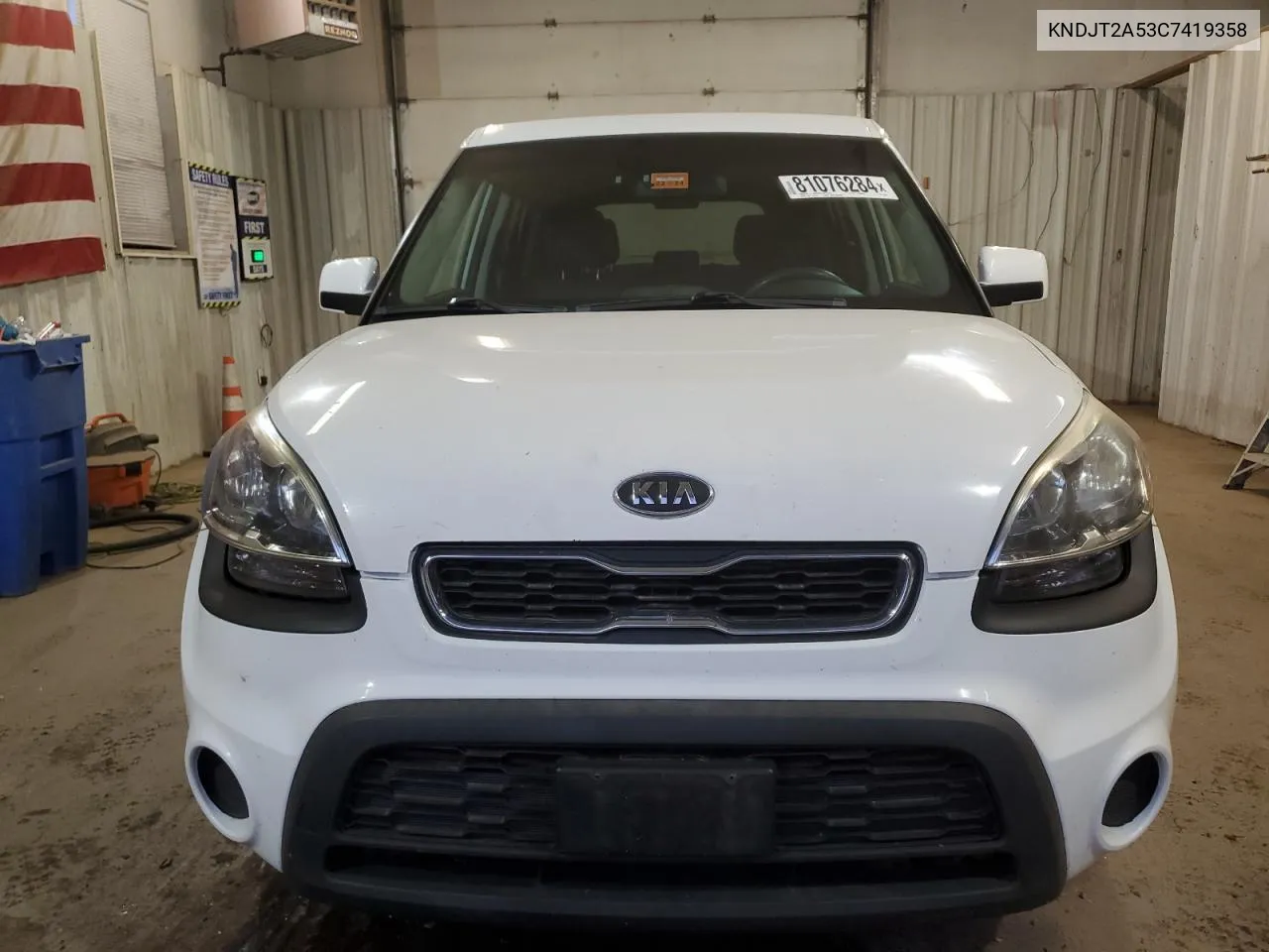 2012 Kia Soul VIN: KNDJT2A53C7419358 Lot: 81076284