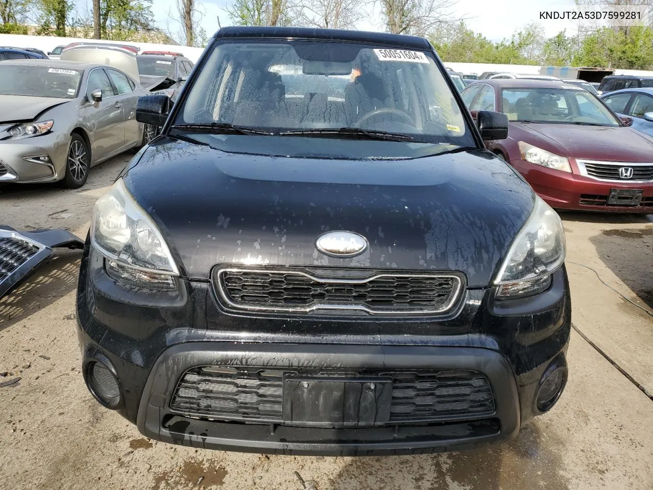 2013 Kia Soul VIN: KNDJT2A53D7599281 Lot: 50051604