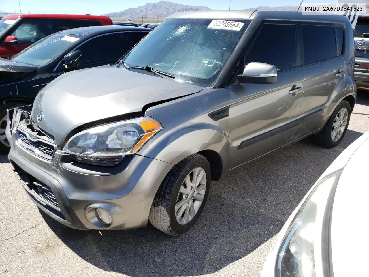 2013 Kia Soul + VIN: KNDJT2A67D7541523 Lot: 53988664