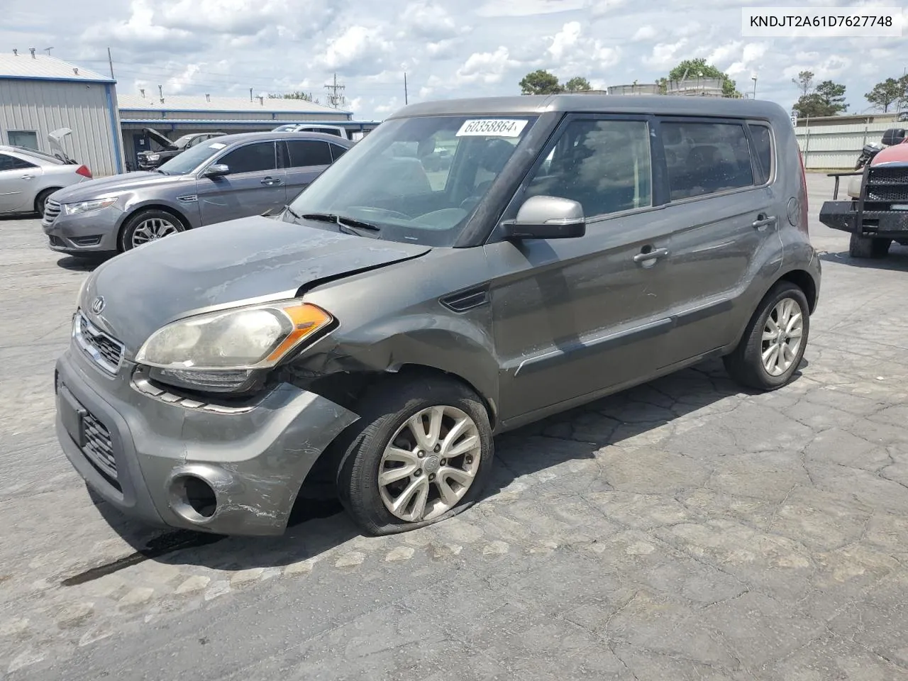 2013 Kia Soul + VIN: KNDJT2A61D7627748 Lot: 60358864