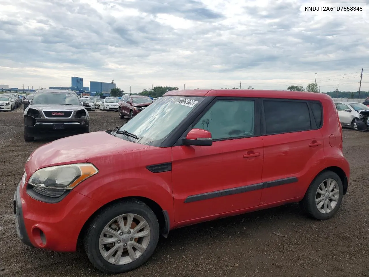 2013 Kia Soul + VIN: KNDJT2A61D7558348 Lot: 60667364