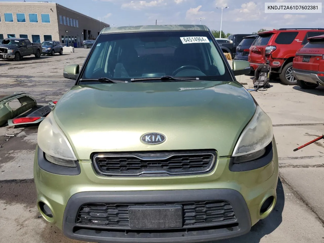 2013 Kia Soul + VIN: KNDJT2A61D7602381 Lot: 64514964