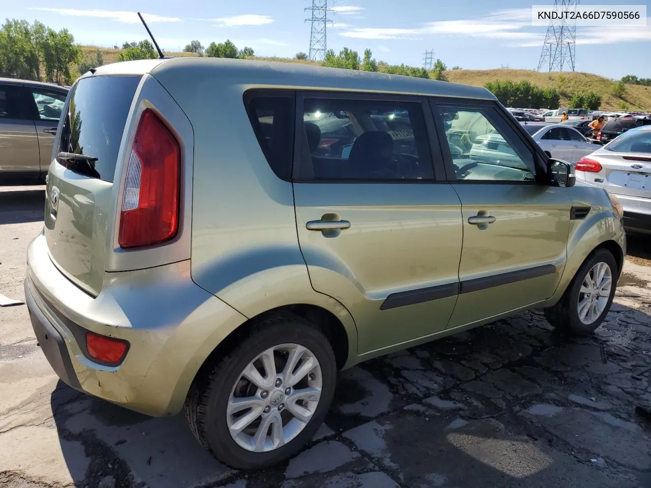 2013 Kia Soul + VIN: KNDJT2A66D7590566 Lot: 66982774