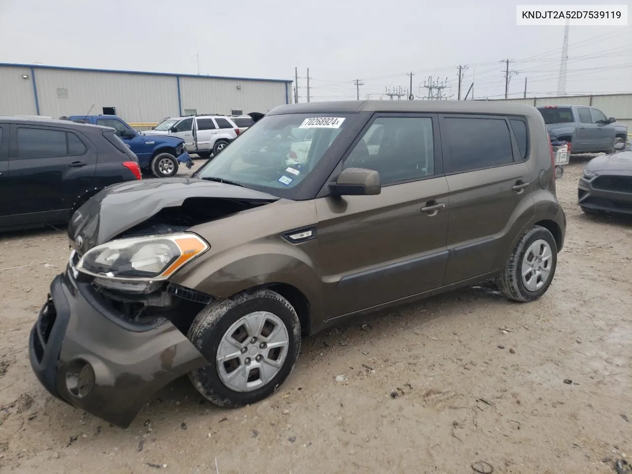 2013 Kia Soul VIN: KNDJT2A52D7539119 Lot: 70268924