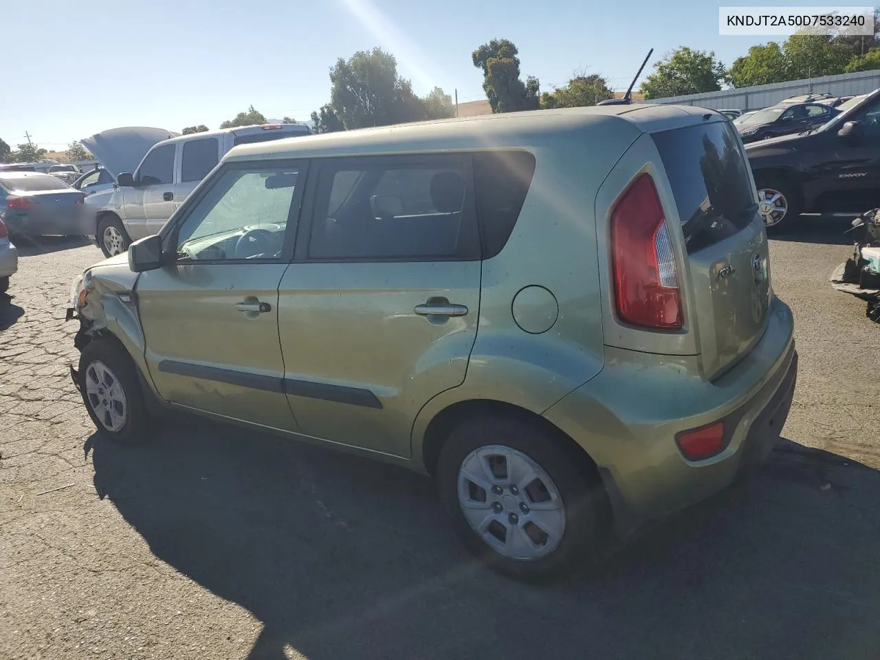 2013 Kia Soul VIN: KNDJT2A50D7533240 Lot: 70501934