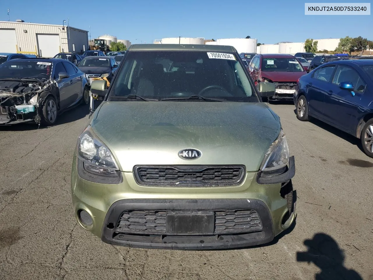 2013 Kia Soul VIN: KNDJT2A50D7533240 Lot: 70501934