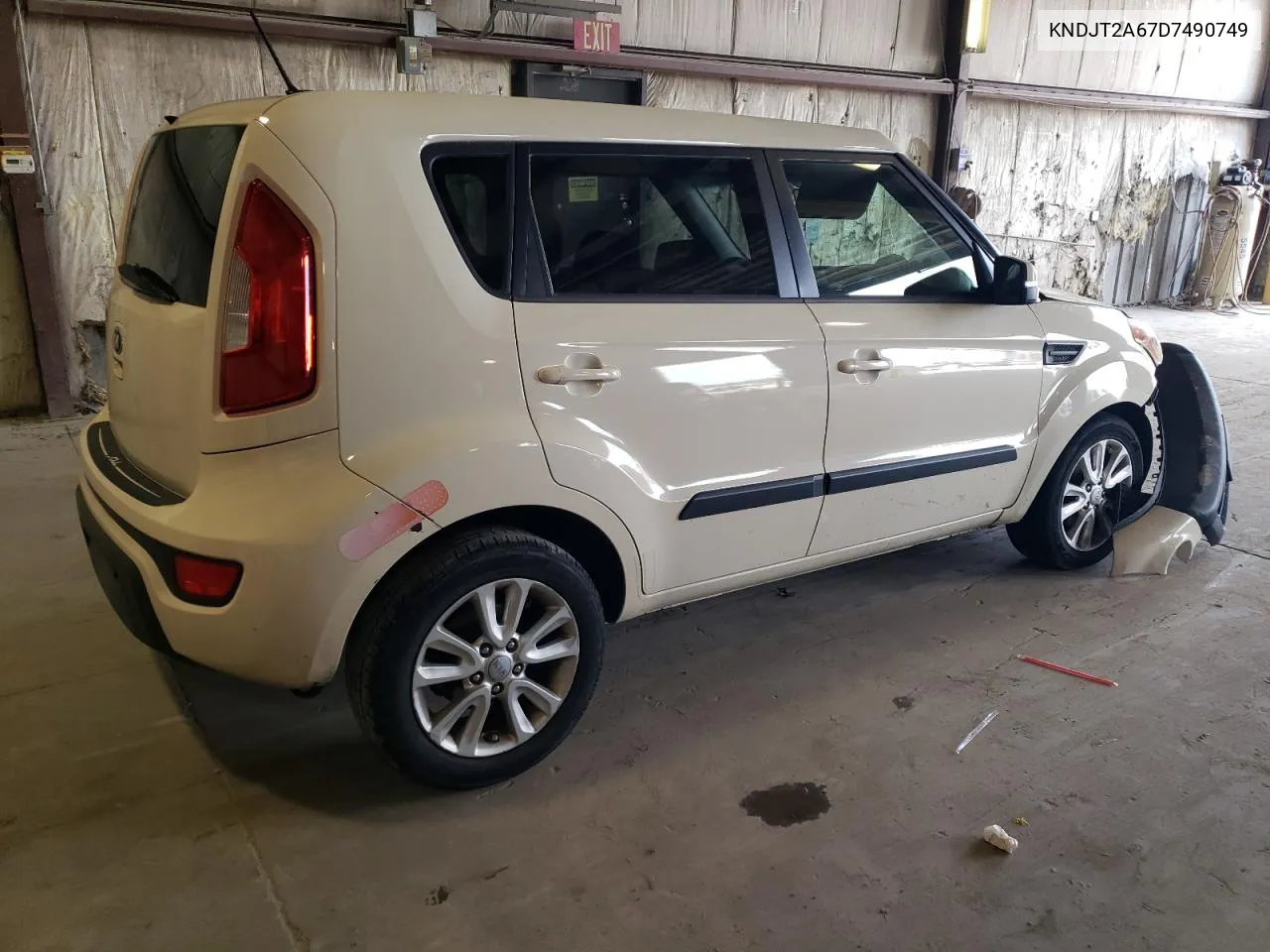 2013 Kia Soul + VIN: KNDJT2A67D7490749 Lot: 71834434