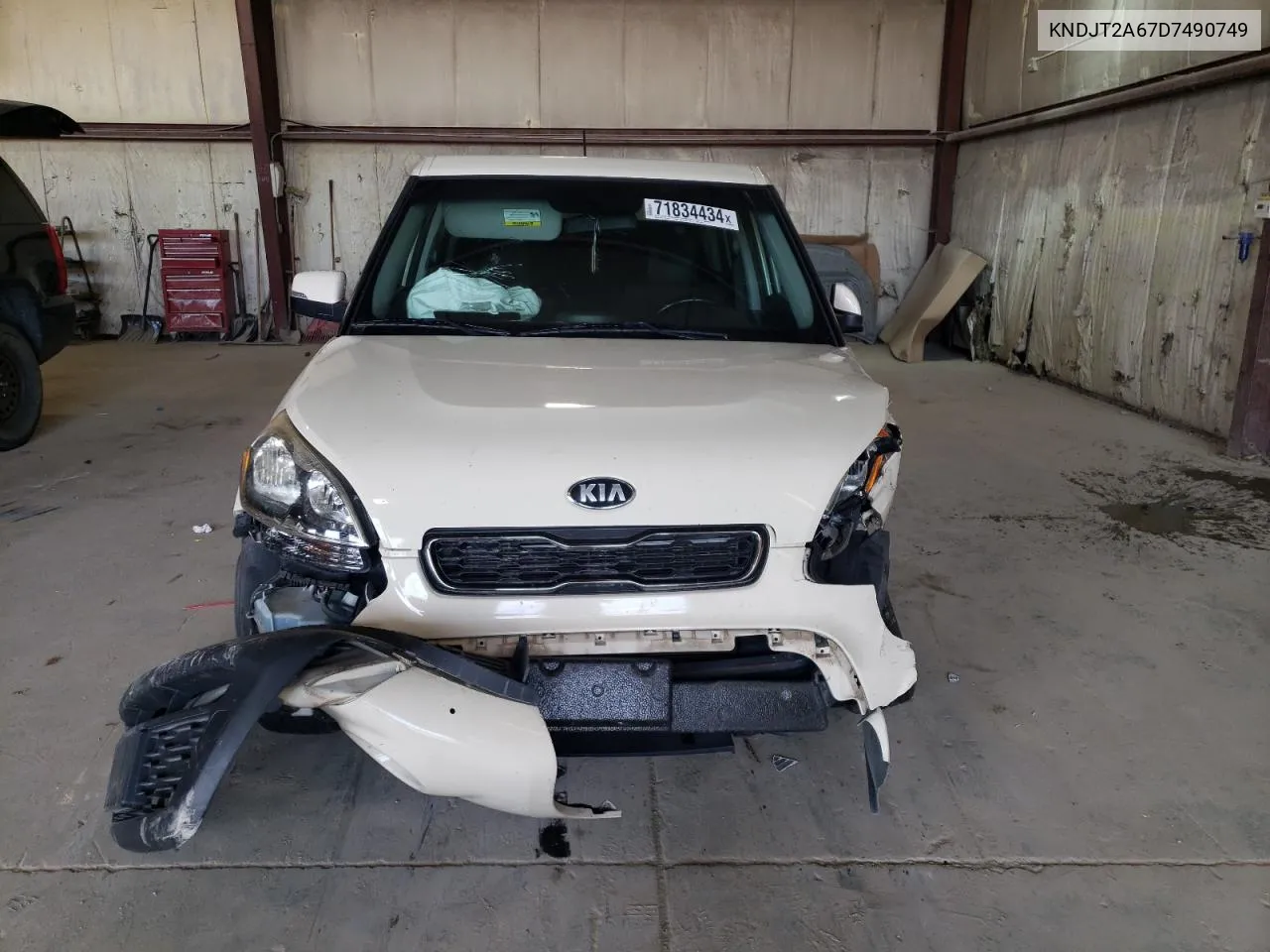 2013 Kia Soul + VIN: KNDJT2A67D7490749 Lot: 71834434