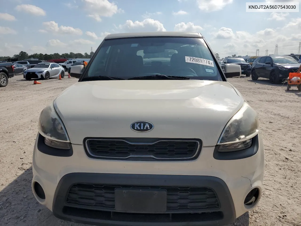 2013 Kia Soul VIN: KNDJT2A56D7543030 Lot: 72089374