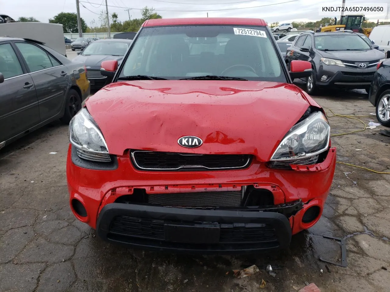 2013 Kia Soul + VIN: KNDJT2A65D7496050 Lot: 72512794