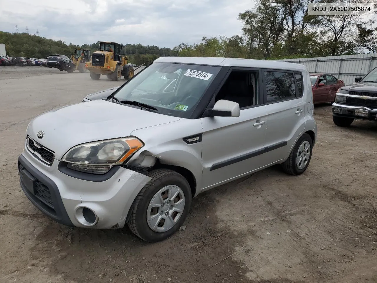 2013 Kia Soul VIN: KNDJT2A50D7505874 Lot: 72570974