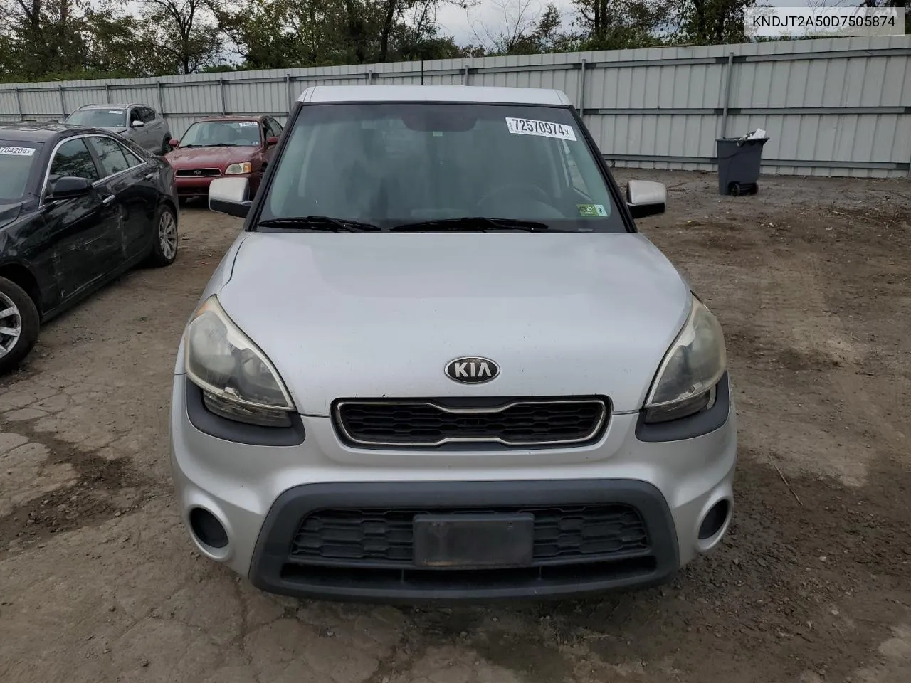 2013 Kia Soul VIN: KNDJT2A50D7505874 Lot: 72570974