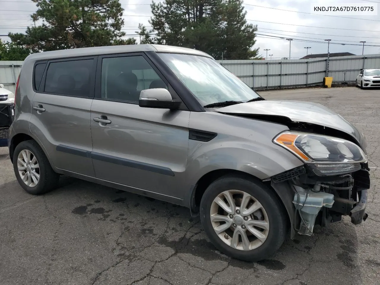 2013 Kia Soul + VIN: KNDJT2A67D7610775 Lot: 72952534