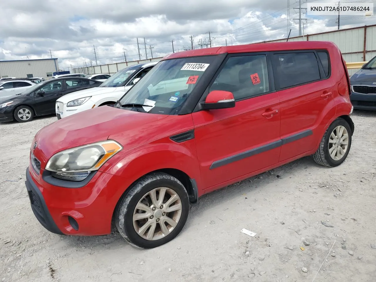 2013 Kia Soul + VIN: KNDJT2A61D7486244 Lot: 73161944