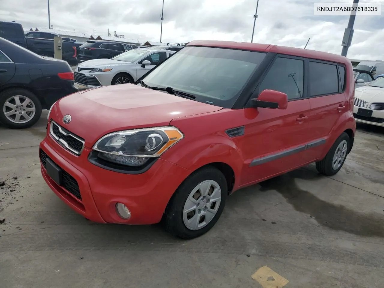 2013 Kia Soul + VIN: KNDJT2A68D7618335 Lot: 74680624