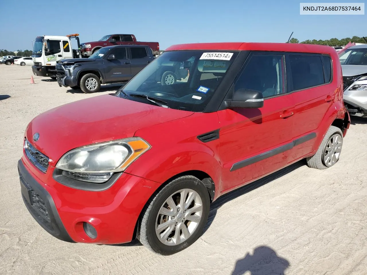 2013 Kia Soul + VIN: KNDJT2A68D7537464 Lot: 75514514