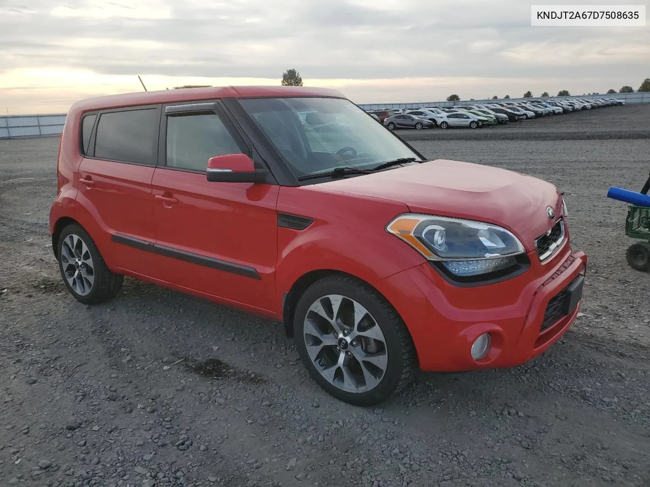 2013 Kia Soul + VIN: KNDJT2A67D7508635 Lot: 76110034