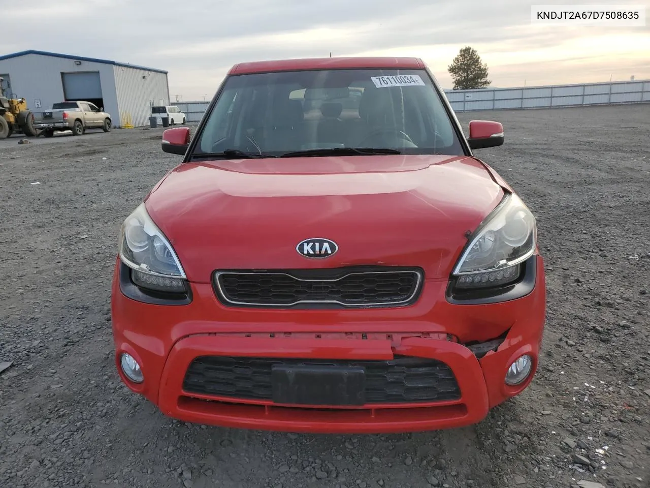 2013 Kia Soul + VIN: KNDJT2A67D7508635 Lot: 76110034