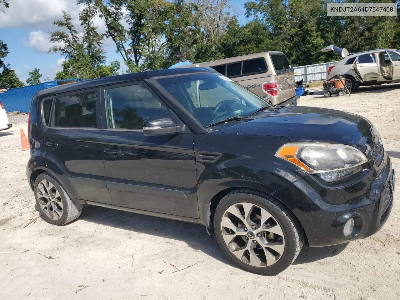 2013 Kia Soul + VIN: KNDJT2A64D7547408 Lot: 76232024