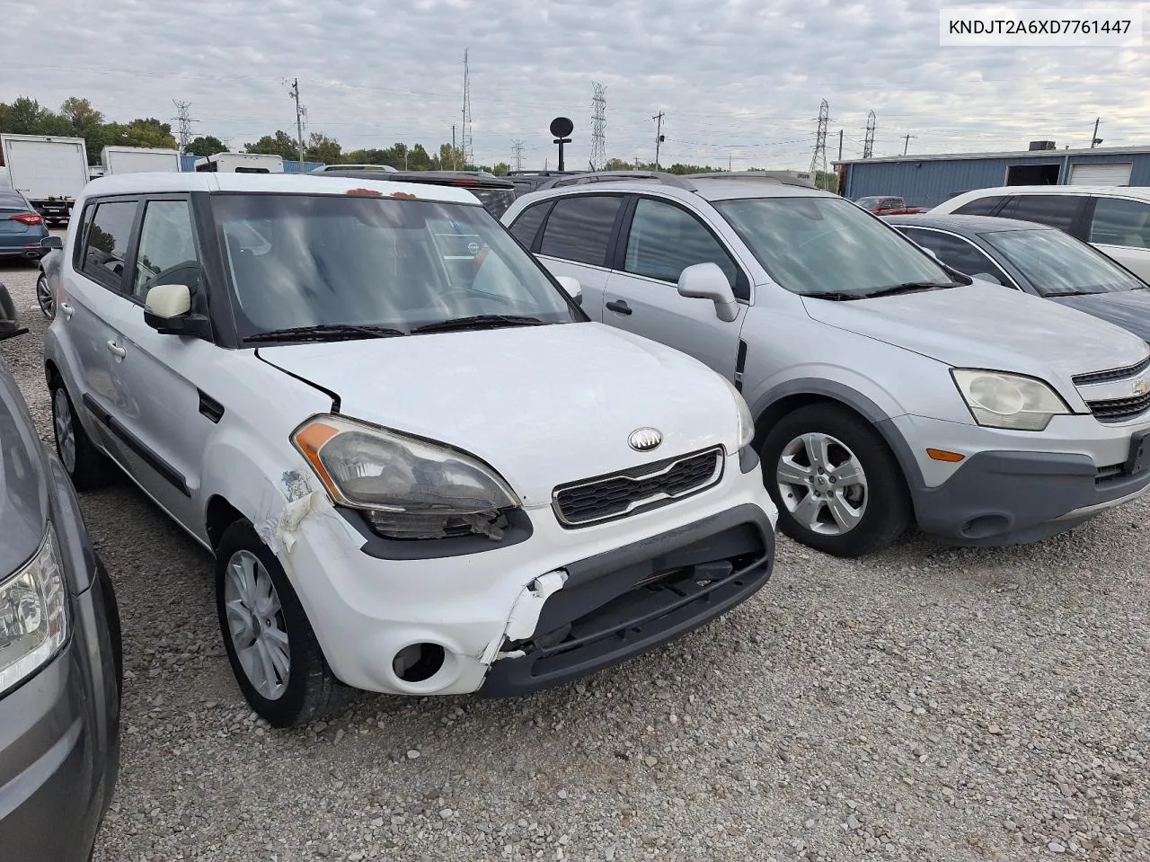 2013 Kia Soul + VIN: KNDJT2A6XD7761447 Lot: 76467654