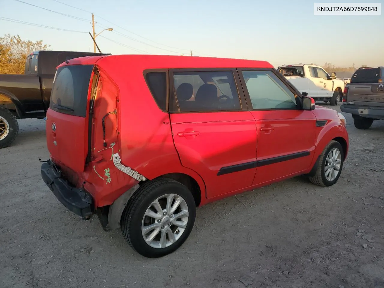 2013 Kia Soul + VIN: KNDJT2A66D7599848 Lot: 76727944