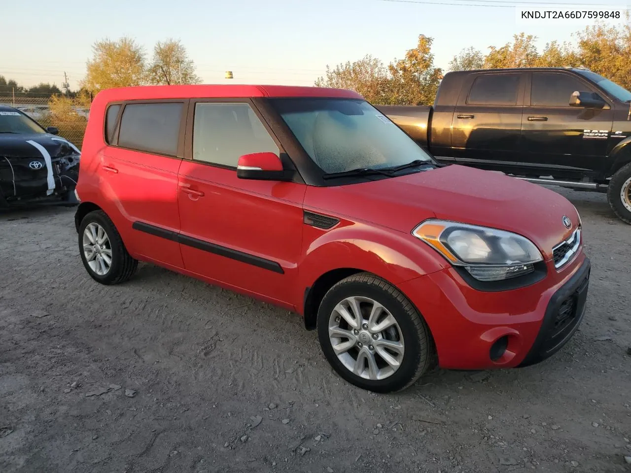 2013 Kia Soul + VIN: KNDJT2A66D7599848 Lot: 76727944