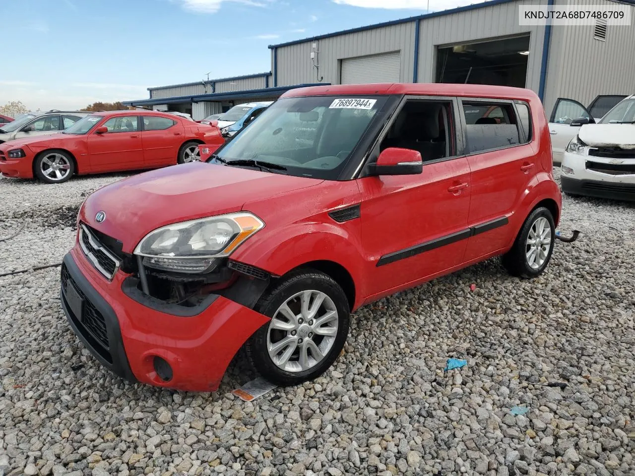 2013 Kia Soul + VIN: KNDJT2A68D7486709 Lot: 76897944